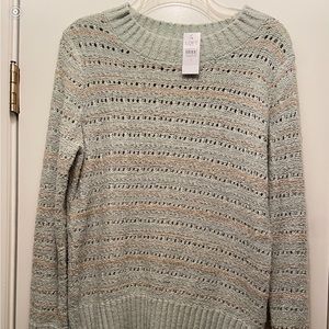 Lost Outlet Sweater size M green and gold